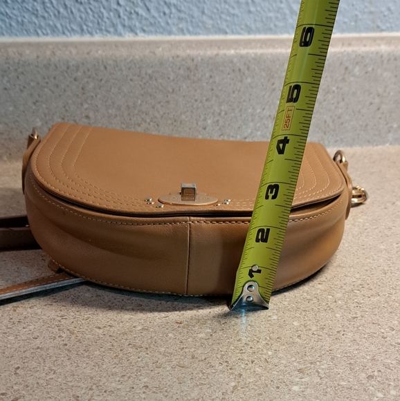 Authentic Longchamp Camel Tan Leather Crossbody Bag - Picture 11 of 12